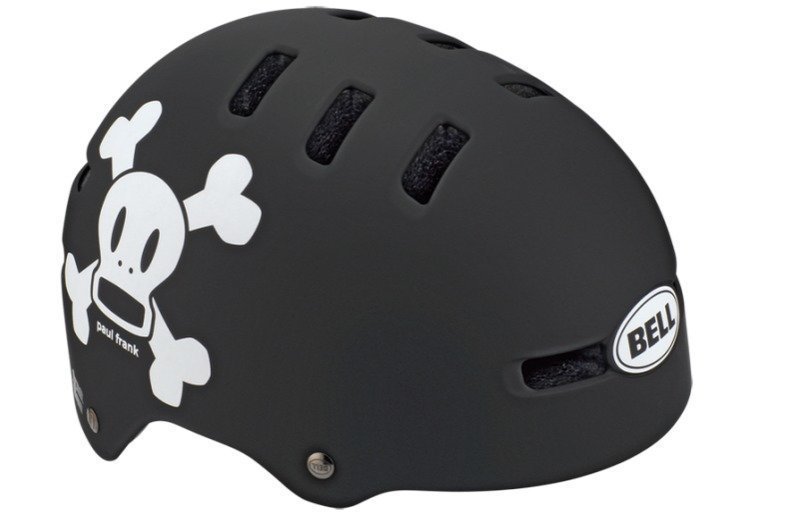 Bell Fraction Musta / Valkoinen PF Skull pyöräilykypärä