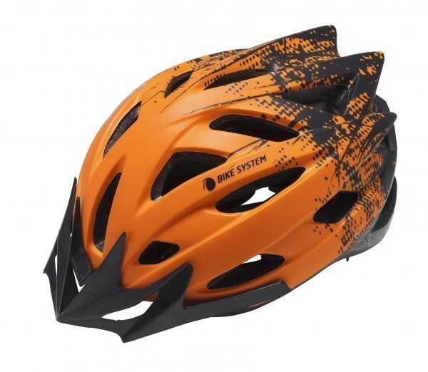 Bike System Ad. Pro-Sport Orange-Black L 56-61 Cm Musta-Oranssi Pyöräilykypärä