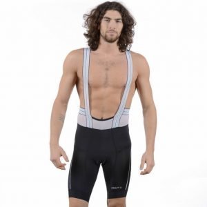 Craft Eb Bib Shorts M Pyöräilyhousut Musta / Valkoinen