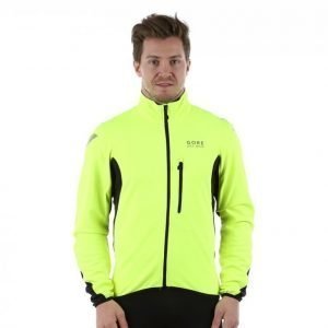 Gore Bike Wear Element Windstopper Soft Shell Jacket Pyöräilytakki Keltainen / Musta