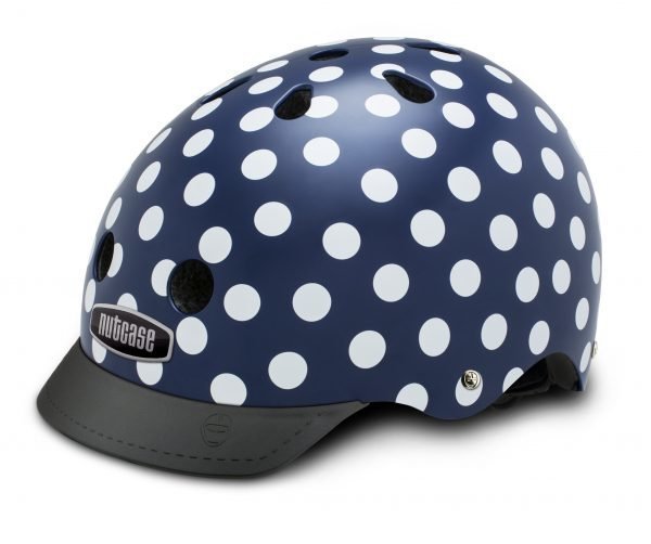 Nutcase Street Pyöräilykypärä Navy Dots