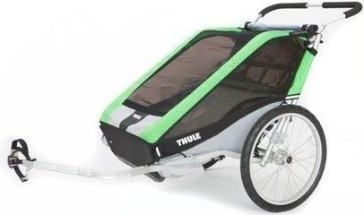 Thule Chariot Cheetah 2 (kahdelle lapselle) + pyöräilypaketti