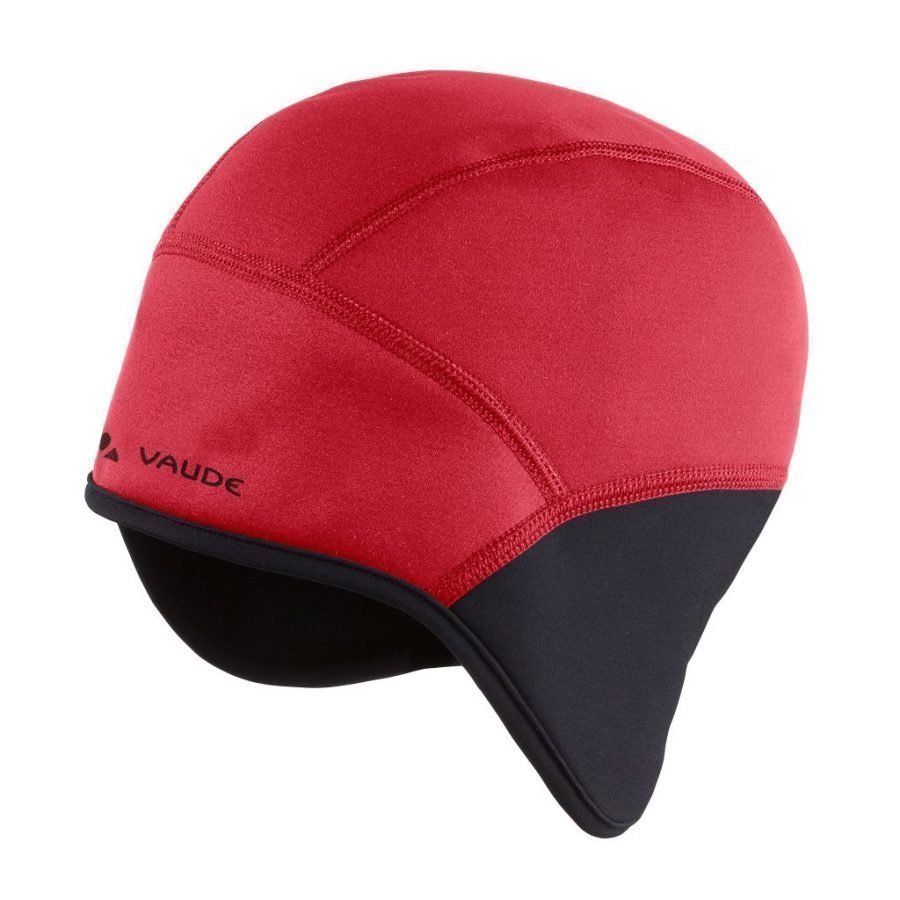 Vaude Bike windproof cap III pyöräily- ja tuulensuojapipo punainen/musta