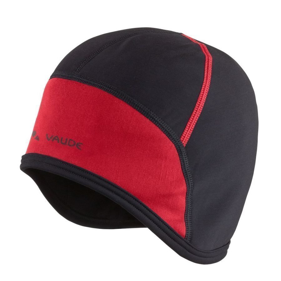 Vaude bike cap pyöräilypipo musta/punainen